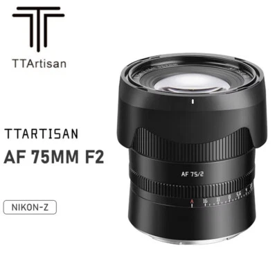 TTArtisan 75mm F2 Full Frame Auto focus Portrait Lens for Nikon Z-mount Cameras - Image 1 of 4
