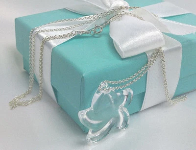 NEW Tiffany & Co. Elsa Peretti Rock Crystal Star Necklace Pendant 30" Silver 925 - Image 1 of 4