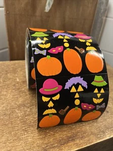 Mrs. Grossman Sticker Roll Lot 60 Sheets 4” X 3.5” 1994 Halloween Pumpkin Faces - Picture 1 of 4