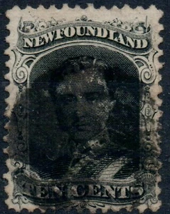 Newfoundland SG32 1865 10 cent Prince consort fine used - Imagen 1 de 1