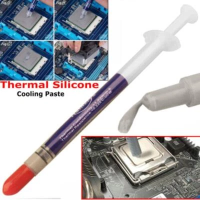 Silicone Thermal Heatsink Compound Cooling Paste Grease For PC Syringe- NEU M5X4 - Image 1 of 4