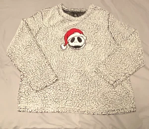 The Night Before Christmas Sweater Womans 2XL Gray Disney Casual Sleepwear Shirt - Picture 1 of 17