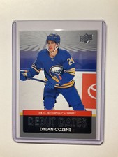 Dylan Cozens 2021-22 Upper Deck Series 1 Debut Dates #DD-3 RC