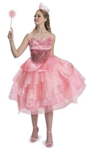 Glinda Deluxe böses Halloween Kostüm Damen Größe Large (12-14) nur Kleid NEU - Bild 1 von 5