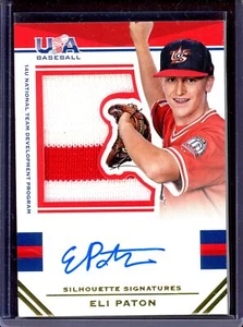 ELI PATON ~ 2017 USA Stars and Stripes Silhouette Jersey AUTO #148 (#21/25) - Picture 1 of 1