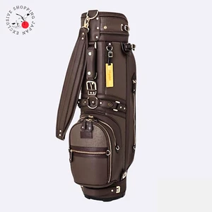 Honma Golf Cart Caddy Bag Ostrich Tour 9inch CB12404 Unisex Made in Japan Brown - Picture 1 of 7