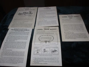Post War Lionel Lot of (5) "How To" Instruction Pamphlets from the 40's & 60's - Picture 1 of 12