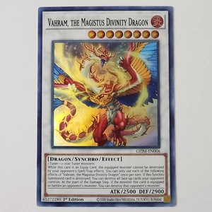 Vahram, the Magistus Divinity Dragon - GEIM-EN006 - NM/VLP - Super Rare - 1st ed - Picture 1 of 2