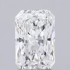 2 CT Radiant Cut Lab Created Diamond For Solitaire Engagement Ring - Picture 1 of 2