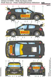 Decalcomania completa LB Production 1/24 Citroen C3 WRC per BELKIT JP 10162 - Foto 1 di 1