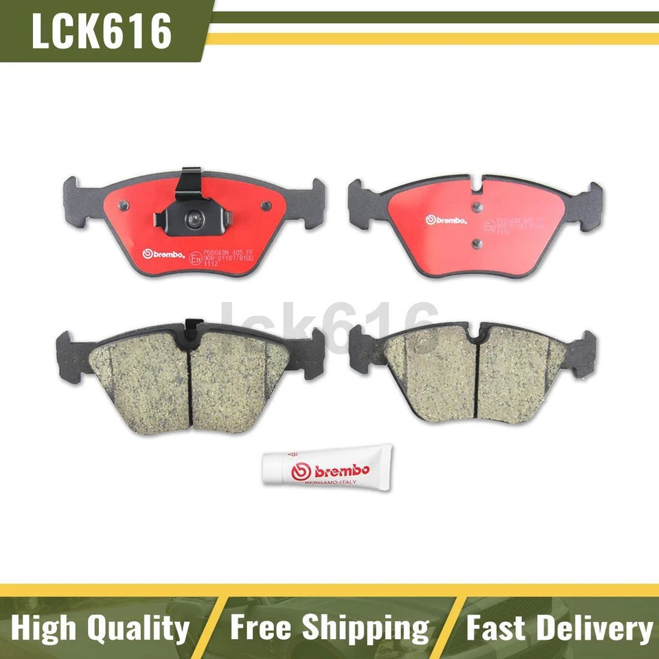 Kit de pastillas de freno delanteras Brembo de cerámica (4 piezas) para BMW 330i 2001-2005 Foto 1 de 2