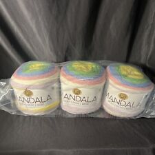 Lion Brand Mandala Baby Yarn Lot Of 3 Skeins Neverland Pastels