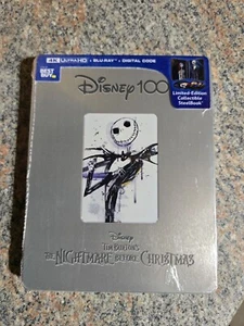 Tim Burton's The Nightmare Before Christmas Disney 100 4K Steelbook - Sealed NEW - Imagen 1 de 2