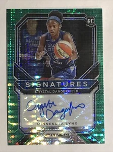 Crystal Dangerfield 2021 Prizm WNBA RC Green Pulsar Prizm Autograph 1/25 Sparks - Bild 1 von 6