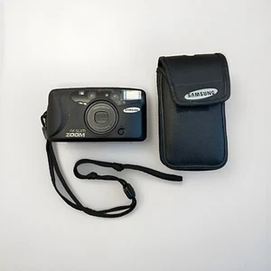 Samsung AF Slim Zoom Compact Point & Shoot 35mm Film Camera w/Case Untested - Picture 1 of 8