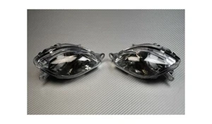 Pair of Clear AVDB Front Turn Signals SUZUKI HAYABUSA 1300 GSXR 1999-2007 - Picture 1 of 3