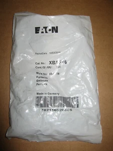 EATON XBAFT6 doble virola, hoja de pasador, sin aislamiento, 16 AWG, Alemania, paquete de 100 - Imagen 1 de 3