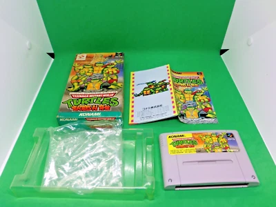 Teenage Mutant Ninja Turtles: Turtles in Time SNES nintendo super famicom☆5-0515 - Image 1 of 4