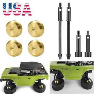 +4mm Widened RC Car Rear Axle Shaft Drive Counterweights For 1:24 SCX24 90081 - Picture 1 of 13
