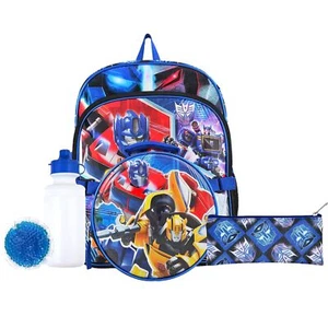 Transformers Kids Backpack & Lunch Bag 5 Piece Set, School Bag - Picture 1 of 3