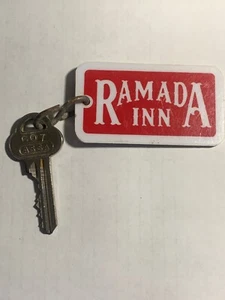 Ramada Inn Hotel Motel Room Key Fob with Key Montreal Quebec Canada #607 - Picture 1 of 2