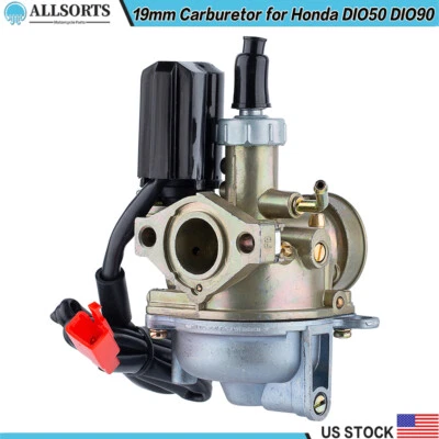 Carburador para Honda DIO50 DIO90 AF17/18/27/28 plomo 90 SA50 SK50 SYM 19mm Carb Foto 1 de 4