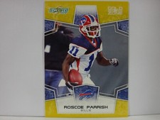 2008 Score Gold Zone Buffalo Bills Football Card #33 Roscoe Parrish /400