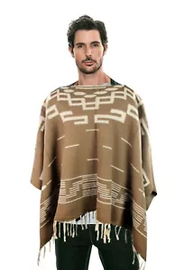 CLINT EASTWOOD PONCHO Manta Bordada Vaquero Mexicano Espagueti Dólar Occidental - Imagen 1 de 5