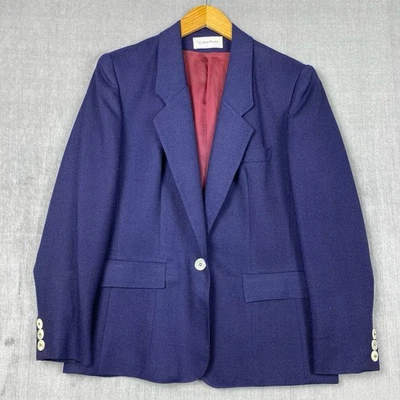 Vintage Evan Picone Womens Blazer Medium Union Made in USA Tailored Old Money - Image 1 of 4