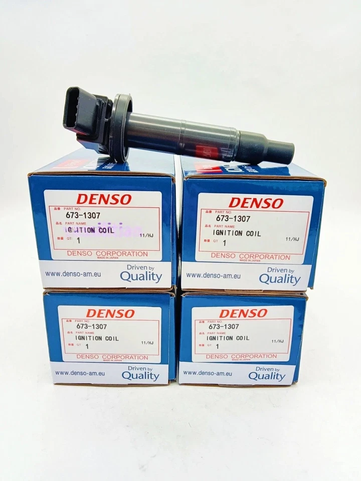 4Pcs 673-1307 Denso Ignition Coil Fits For Toyota Camry Corolla RAV4 90919-02244 Foto 1 de 4