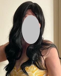 Special Made Wig. Black Hair. Bangs. - Picture 1 of 11