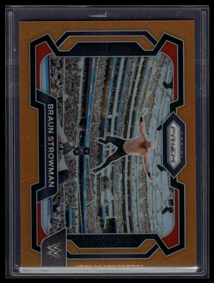 2024 Panini Prizm WWE #6 Braun Strowman Orange Prizms #/99 - Image 1 of 2