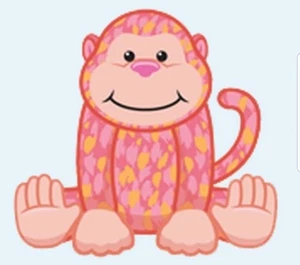 Webkinz Berry Cheeky Monkey pink yellow ape gorilla Virtual code messaged - Picture 1 of 3