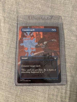Counterspell (Borderless) Commander Masters Regular Signed By RK Post - Image 1 of 2