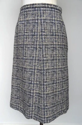 Vintage Retro Jaegar London Imported by Georges Collins St Wool Skirt size 14 - Image 1 of 4