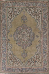 Distressed Traditional Handmade Area Rug 7x9 Over-Dyed Living Room Vintage Rug - Picture 1 of 22
