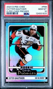 2024-25 O-Pee-Chee OPC PREMIER #P88 CUTTER GAUTHIER PSA 10 - Picture 1 of 2