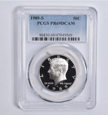 PR69 DCAM 1989-S Kennedy Half Dollar PCGS Blue Lbl *0009 - Image 1 of 4