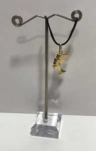 14K Gelbgold hohler Nofretete Königin Kopf Anhänger - Bild 1 von 10