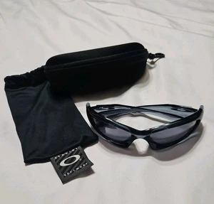 Vintage Oakley Monster Dog Sonnenbrille durchsichtig blaues Gestell New Old Stock USA - Bild 1 von 5