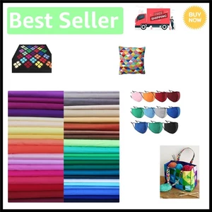 50 PCS 10" x 10" Cotton Fabric Squares in Vibrant Colors for Quilting & Crafting - Picture 1 of 11