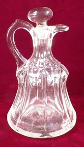Portland Cruet U.S. Glass 15121 Mayflower Duquesne EAPG Clear Glass 1910 Antique - Picture 1 of 6