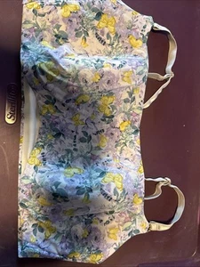 Victoria's Secret FLORAL BUTTERFLIES Lined Wireless T-Shirt Bra,m- XL - Picture 1 of 5