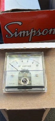 SIMPSON TV1DAA010 / TV1DAA010 Analog Panel Meter, Black Knife-Edge Pointer - Image 1 of 3