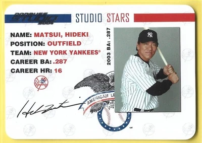 Donruss Studio #SS-19 2004 Hideki Matsui estrellas envío gratuito Foto 1 de 2