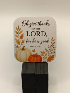 Oh Give Thanks - Fall - Psalm Magnet – Glossy  - Picture 1 of 1