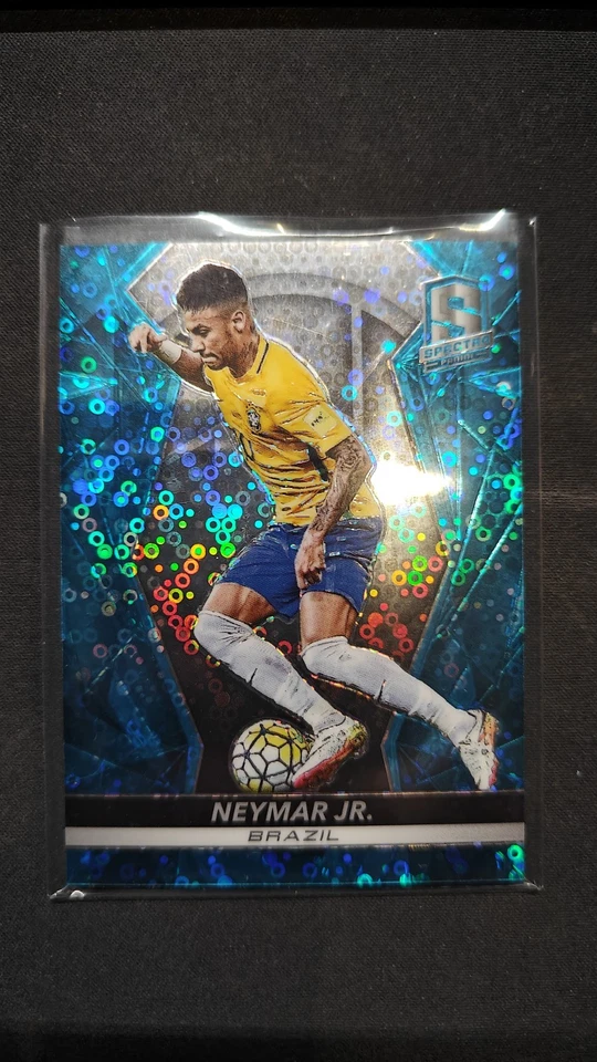 2016-17 Panini Spectra Neon Blue 28/75 Neymar Jr #41 - Image 1 of 4