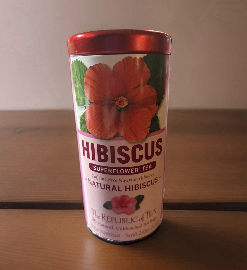 The Republic of Tea - Té natural de hibisco nigeriano - 36 unidades sin cafeína nuevo Foto 1 de 3