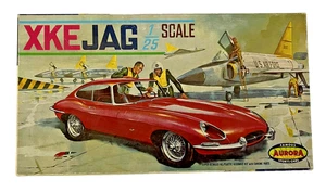 Vintage Model Kit 1962 Aurora 1/25th scale, XKE-JAG Kit No. 566-149 New Open Box - Picture 1 of 4