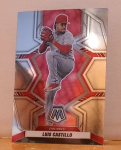 GOOD LOOKING MOSAIC BASEBALL CARD CINCINNATI REDS LUIS CASTILLO - Picture 1 of 2